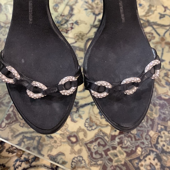 Giuseppe Zanotti size 38.5 VGUC satin with crystal vamp sandals et $695 - Picture 5 of 7